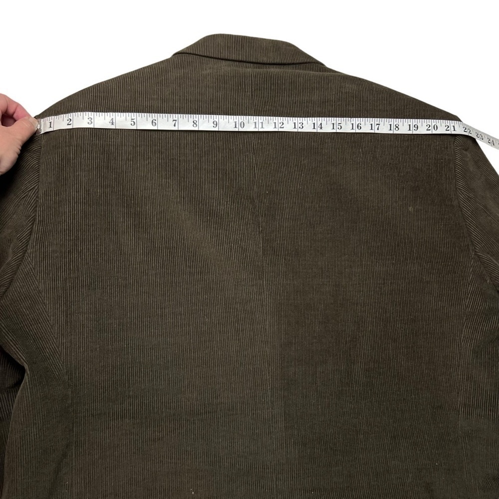 Chaps Corduroy Sport Coat Blazer Men's SZ 48 Long Brown Two Button Lined Fall - Picture 11 of 13